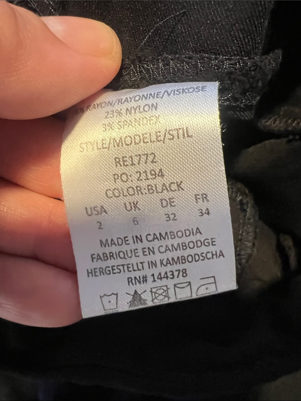 Straight Leg Women's Pants in Black - Picture 4 of 6